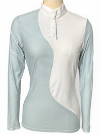 Equestrian Club Lenna Show Shirt - Blue  / Size Medium