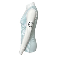 Equestrian Club Amy Show Shirt - Aqua Blue / Size XS