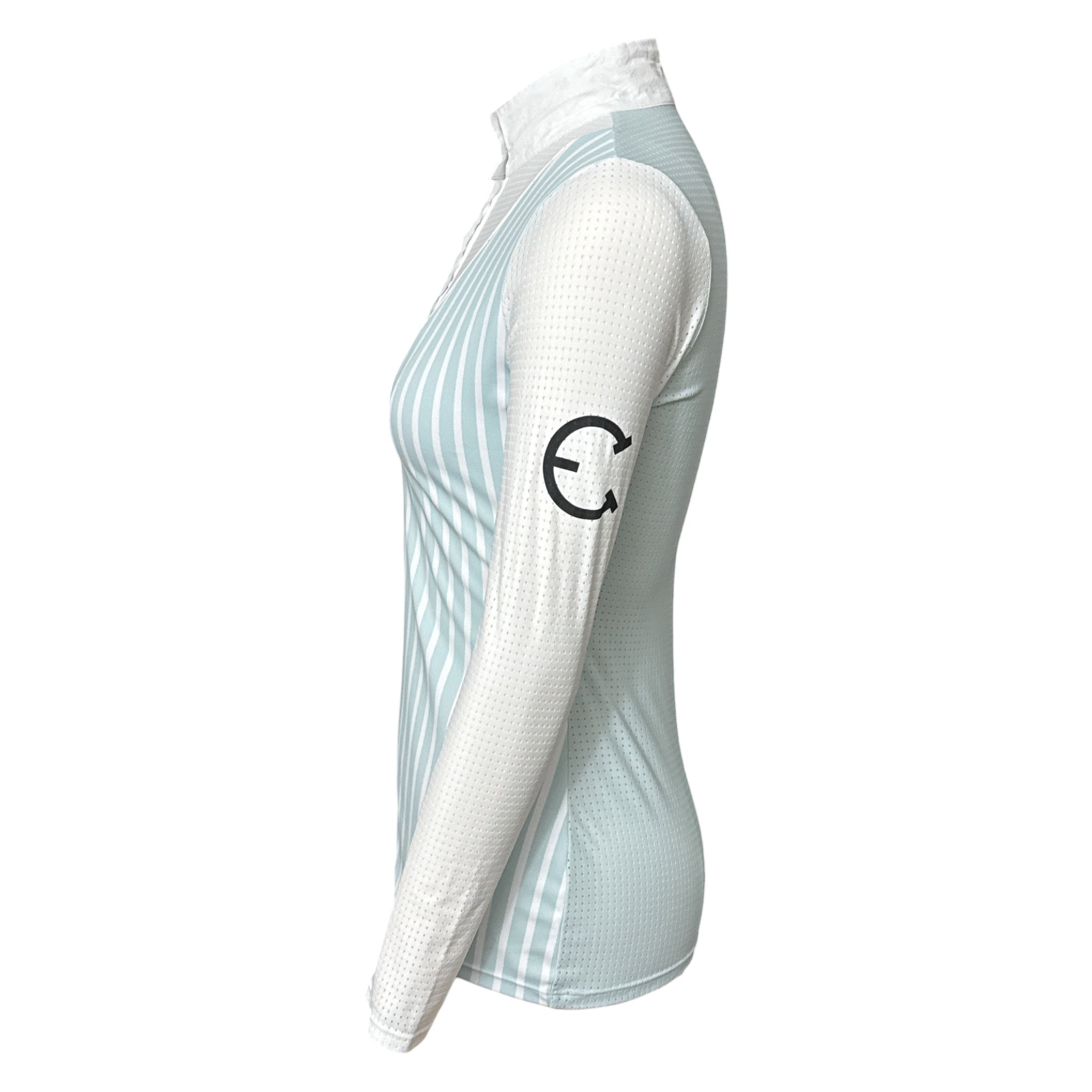 Equestrian Club Amy Show Shirt - Aqua Blue / Size XS
