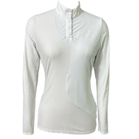 Equestrian Club Lenna Show Shirt - White / Size Medium