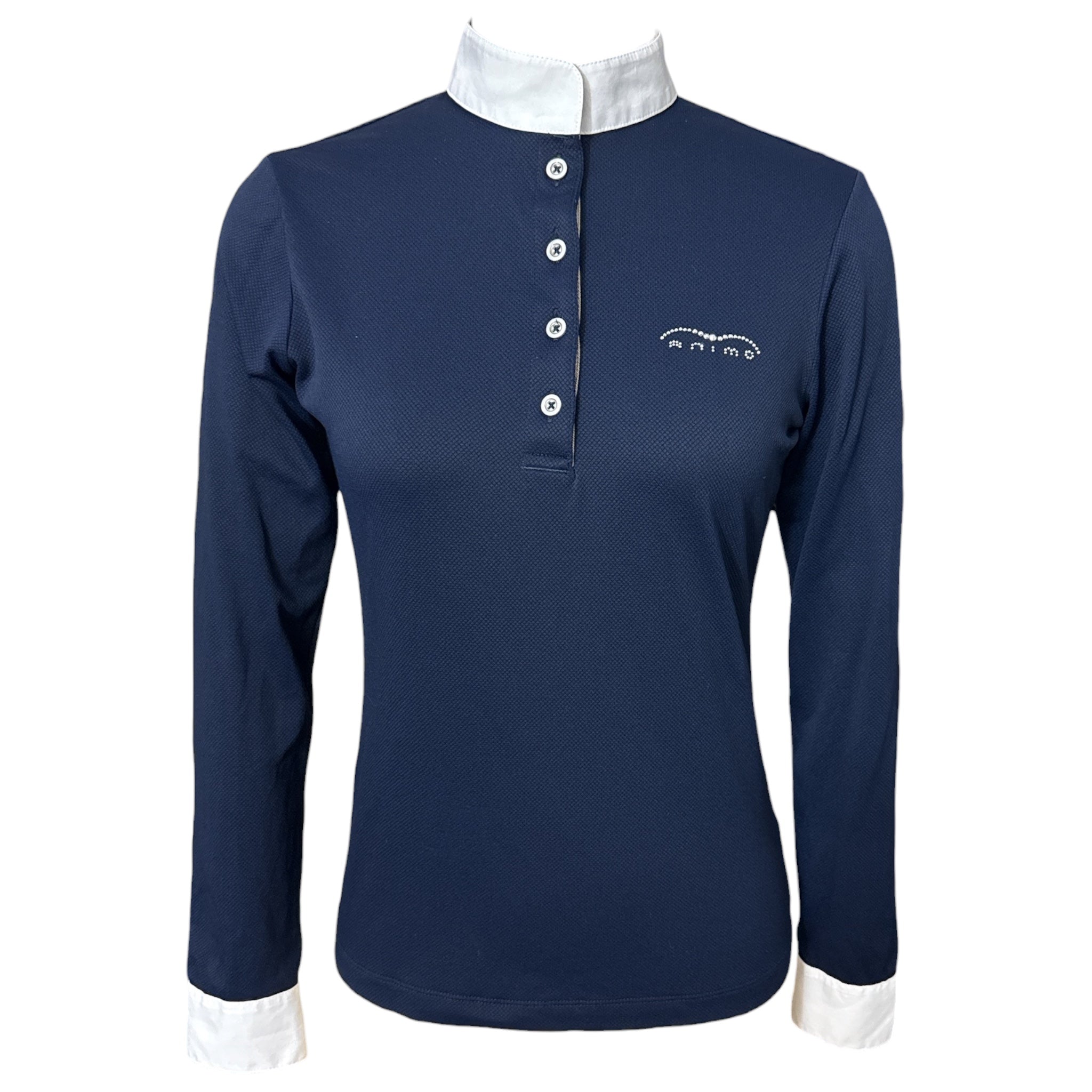 Animo Long Sleeve Show Shirt - Navy / Size IT 40
