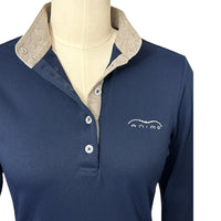 Animo Long Sleeve Show Shirt - Navy / Size IT 40