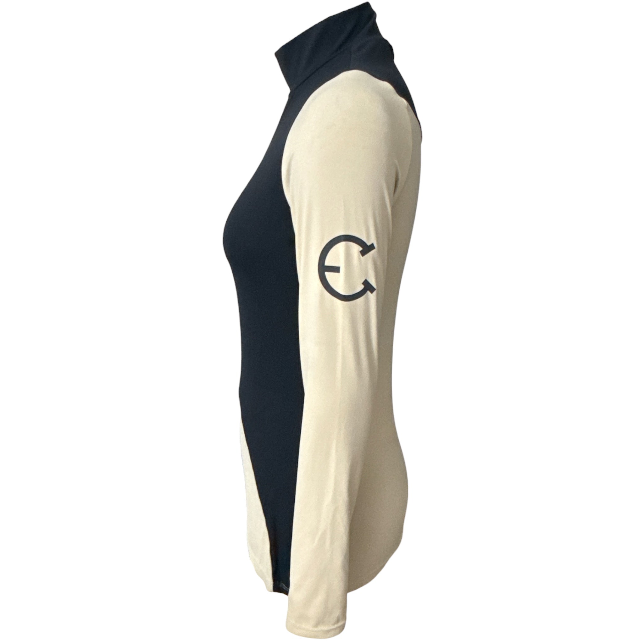 Equestrian Club BELLA mockneq - Beige with Black - Size Small