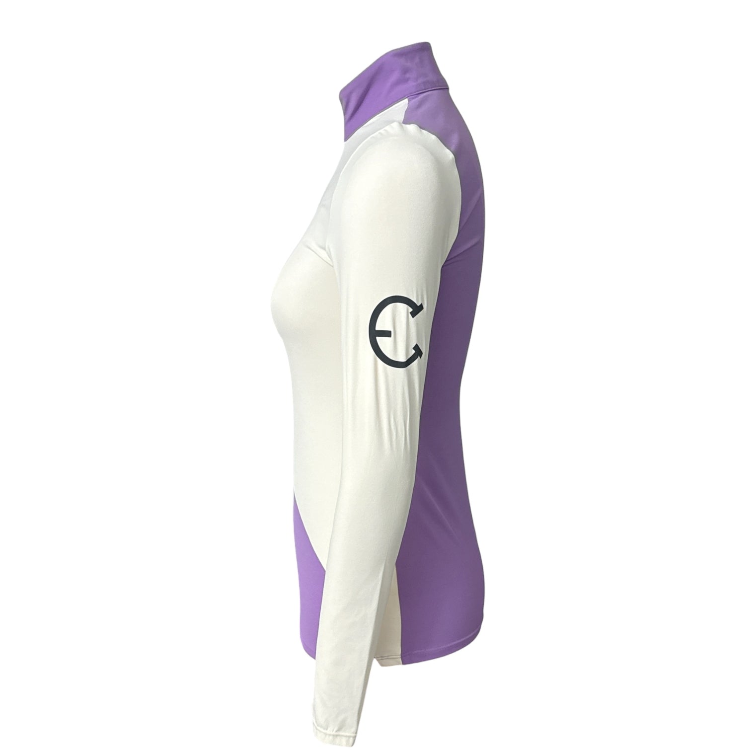 Equestrian Club Lenna Shirt - White / Purple  Size XS