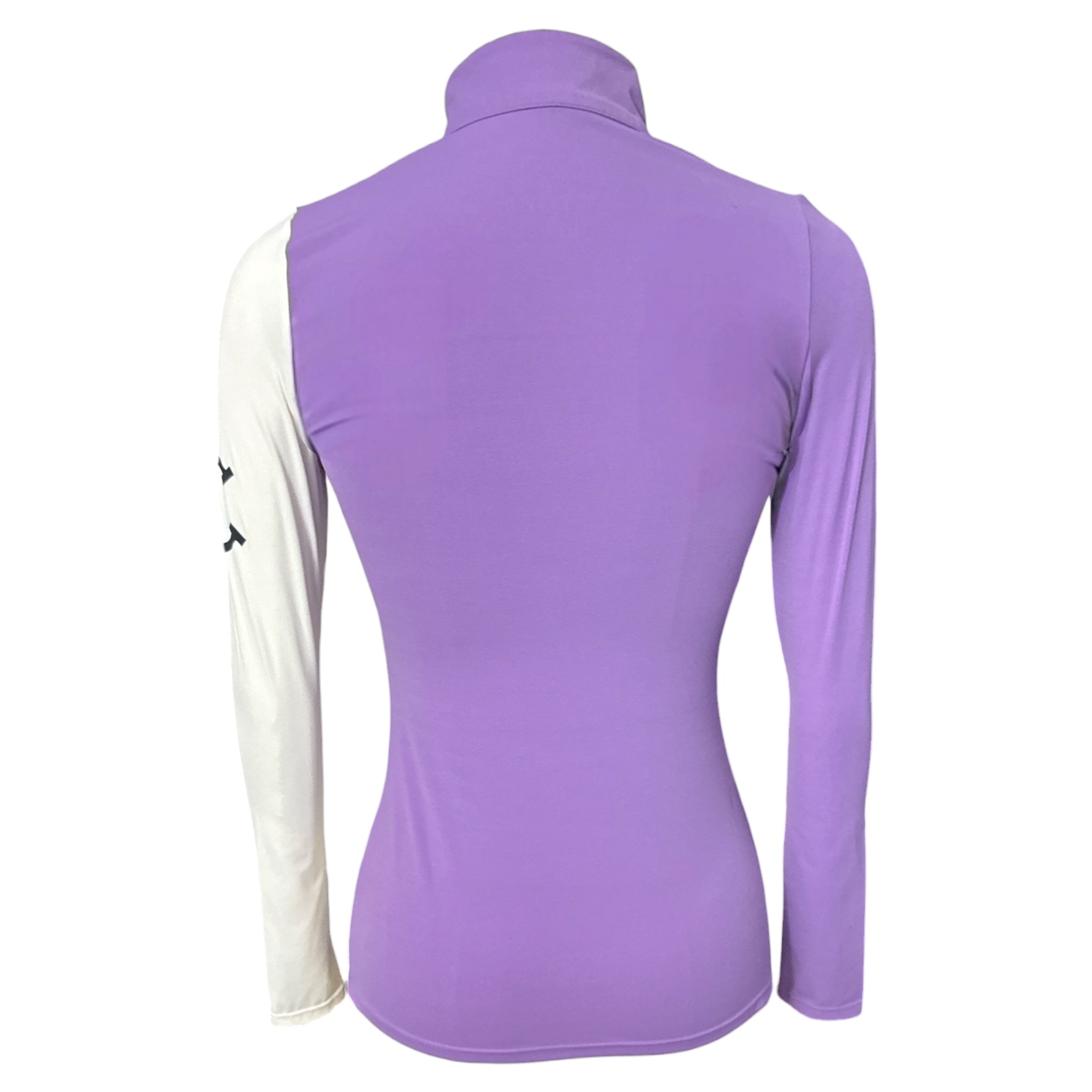 Equestrian Club Lenna Shirt - White / Purple  Size XS