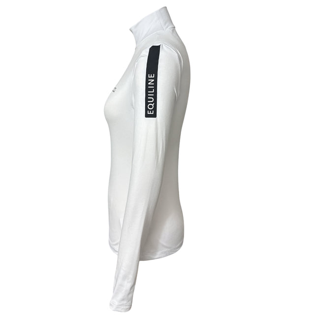 Equiline Women's Winter Fleece ColateC Top - White / Size XXS