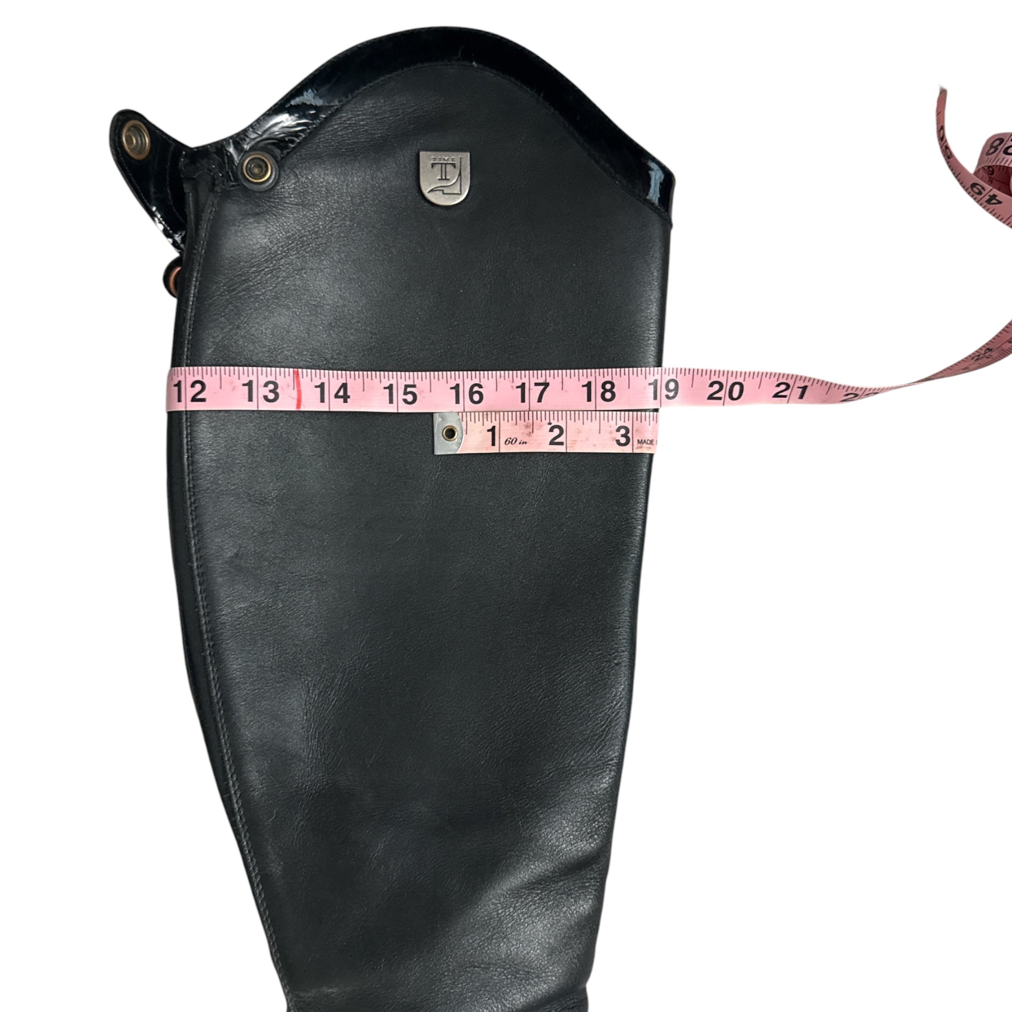 Tucci Special Design Tall Dress Boots - Black / Size EU 38 (US 7.5)