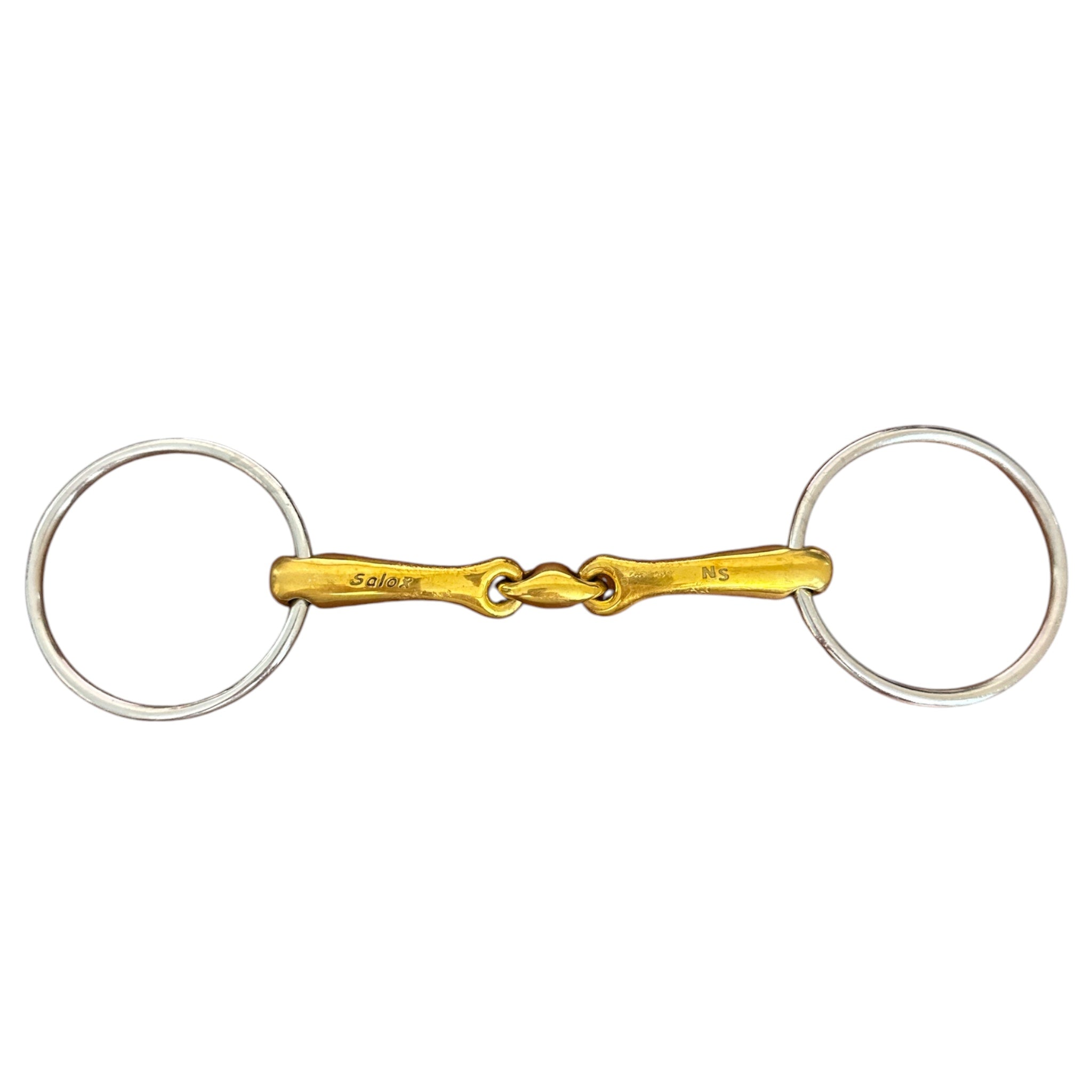 Neue Schule Tranz-Angled Lozenge Loose Ring Snaffle Bit Size  5.25" / 14 mm