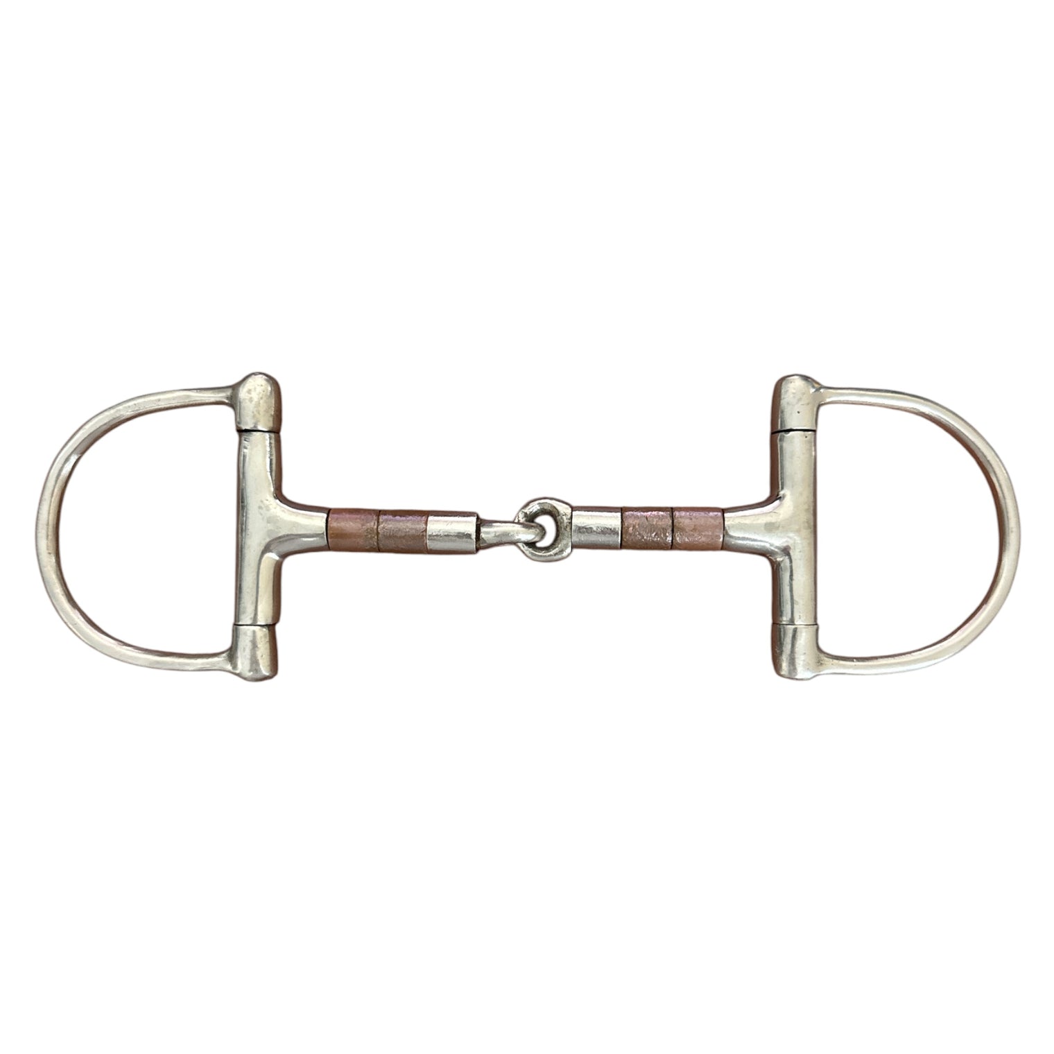 Korsteel Copper & Steel Roller Jointed Dee Ring Snaffle Bit - 5"