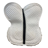 Thinline Trifecta Half Pad with Sheepskin Rolls - White / Size Medium