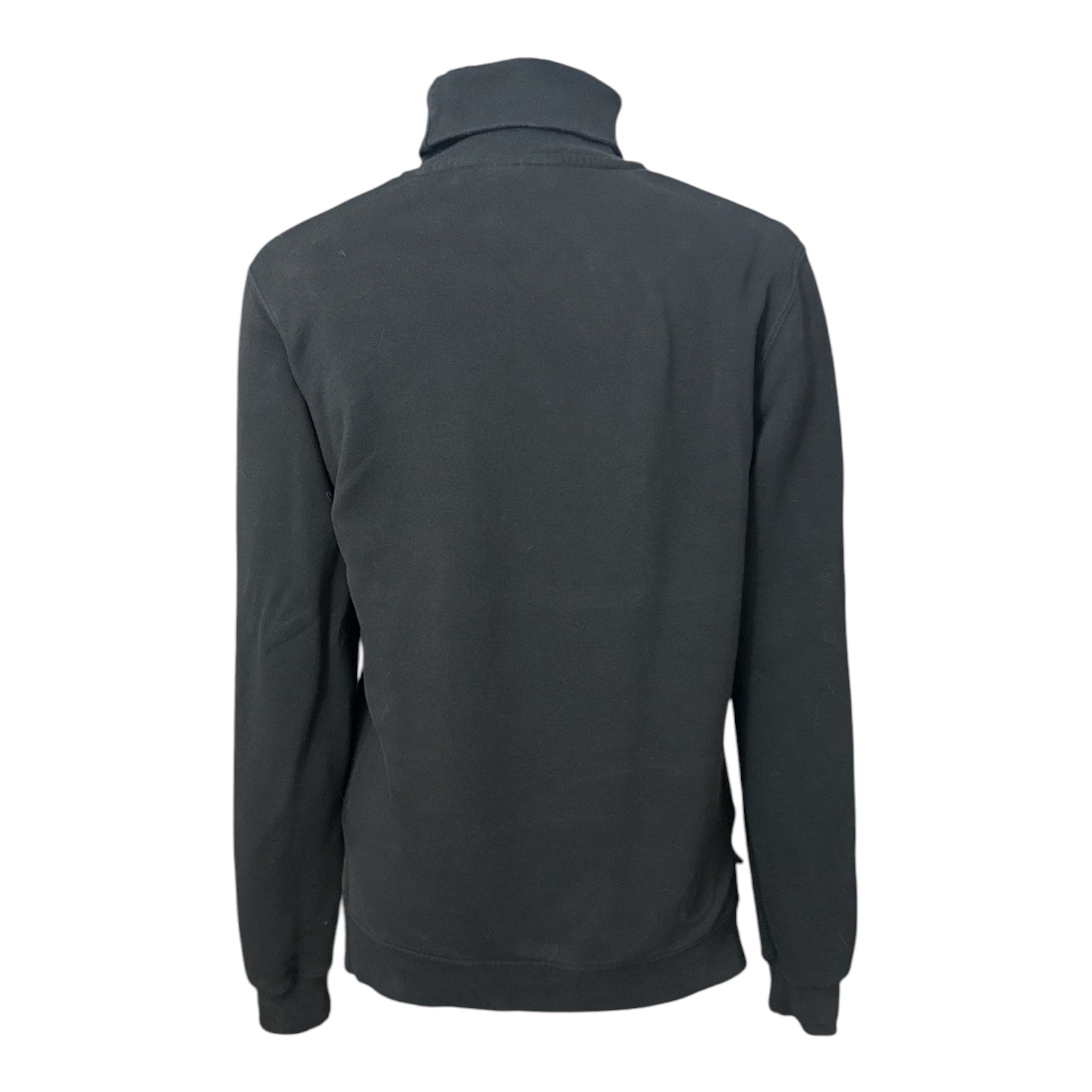 Cavalleria Toscana Women's Embossed Turtleneck Sweatshirt - Black / Size Small