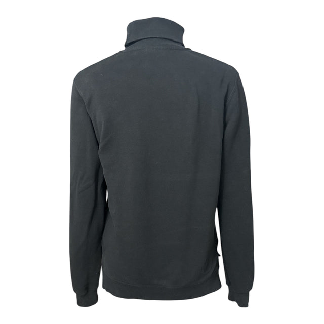 Cavalleria Toscana Women's Embossed Turtleneck Sweatshirt - Black / Size Small