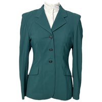 Grand Prix Ladies EQJ 3 Button Show Coat in Tech Fabric - Green / Size US 4 (10 R)