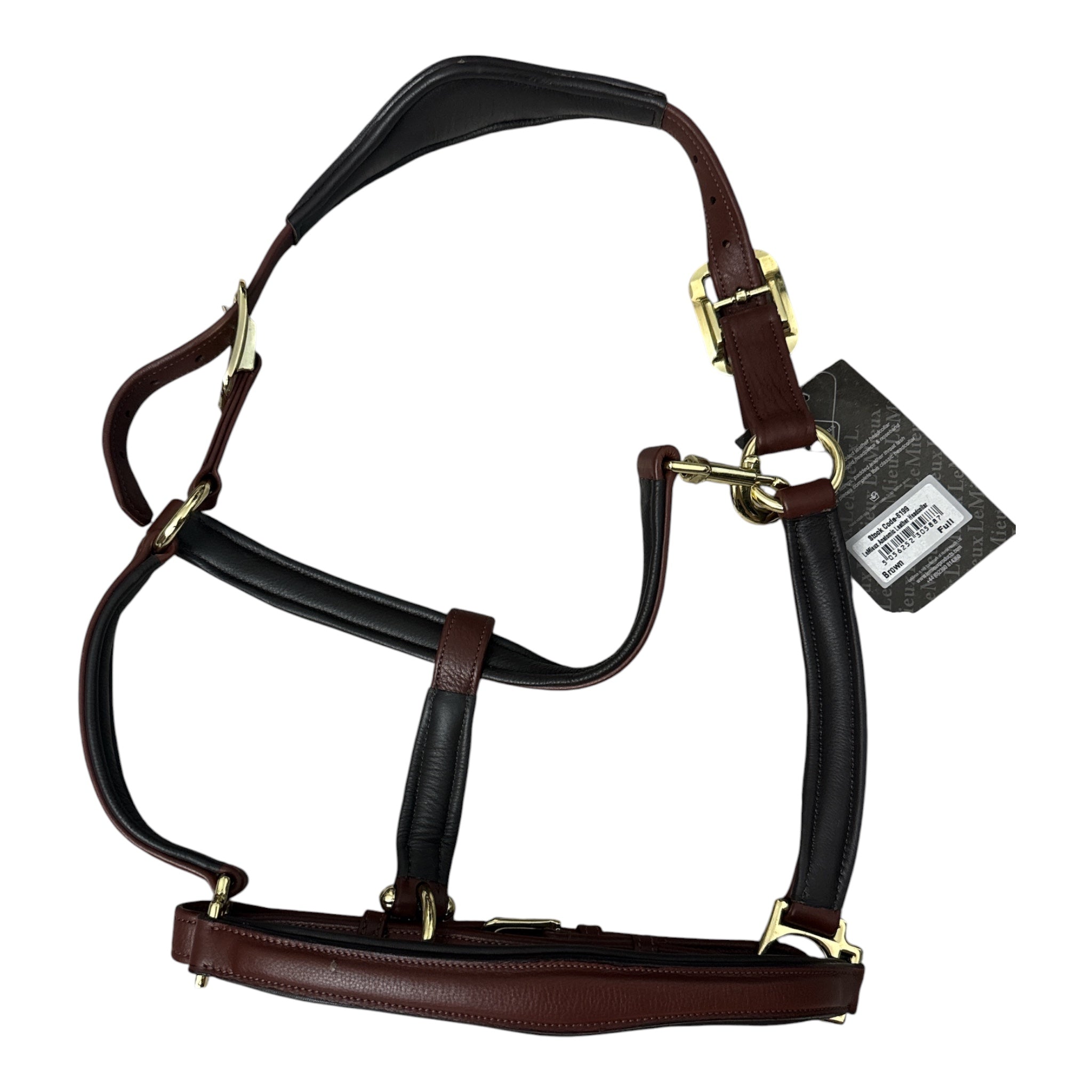 LeMieux Anatomic Leather Halter - Brown / Cob Size   NEW