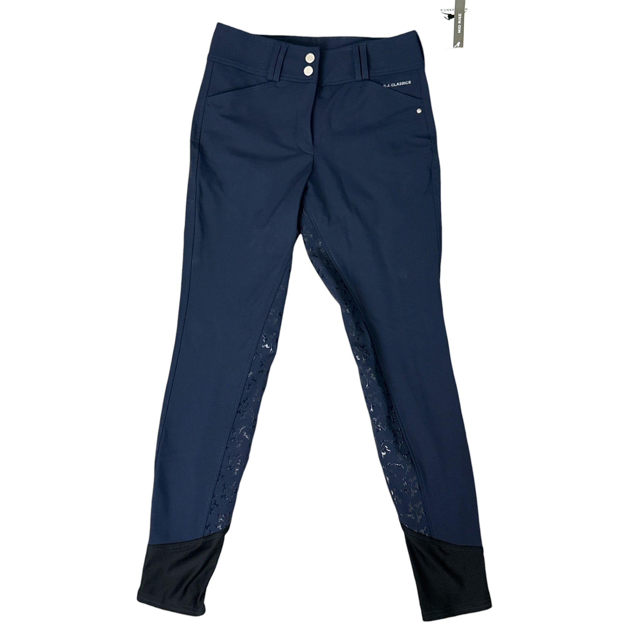 RJ Classic Aria Mid Rise Full Seat Breeches - Navy / Size US 24  NEW