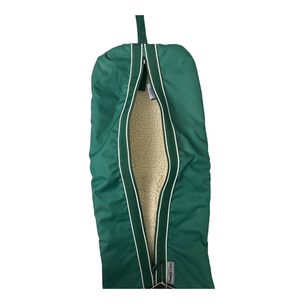 Chestnut Bay Fleece Lined Bridle Bag / Green  NEW