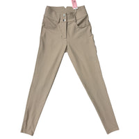 Hannah Childs 'Ramy' High Rise Knee Patch Breech - Beige Tan / Size US 24   NEW