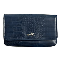 Schockemohle Belt Bag - Blue Croc Embossed
