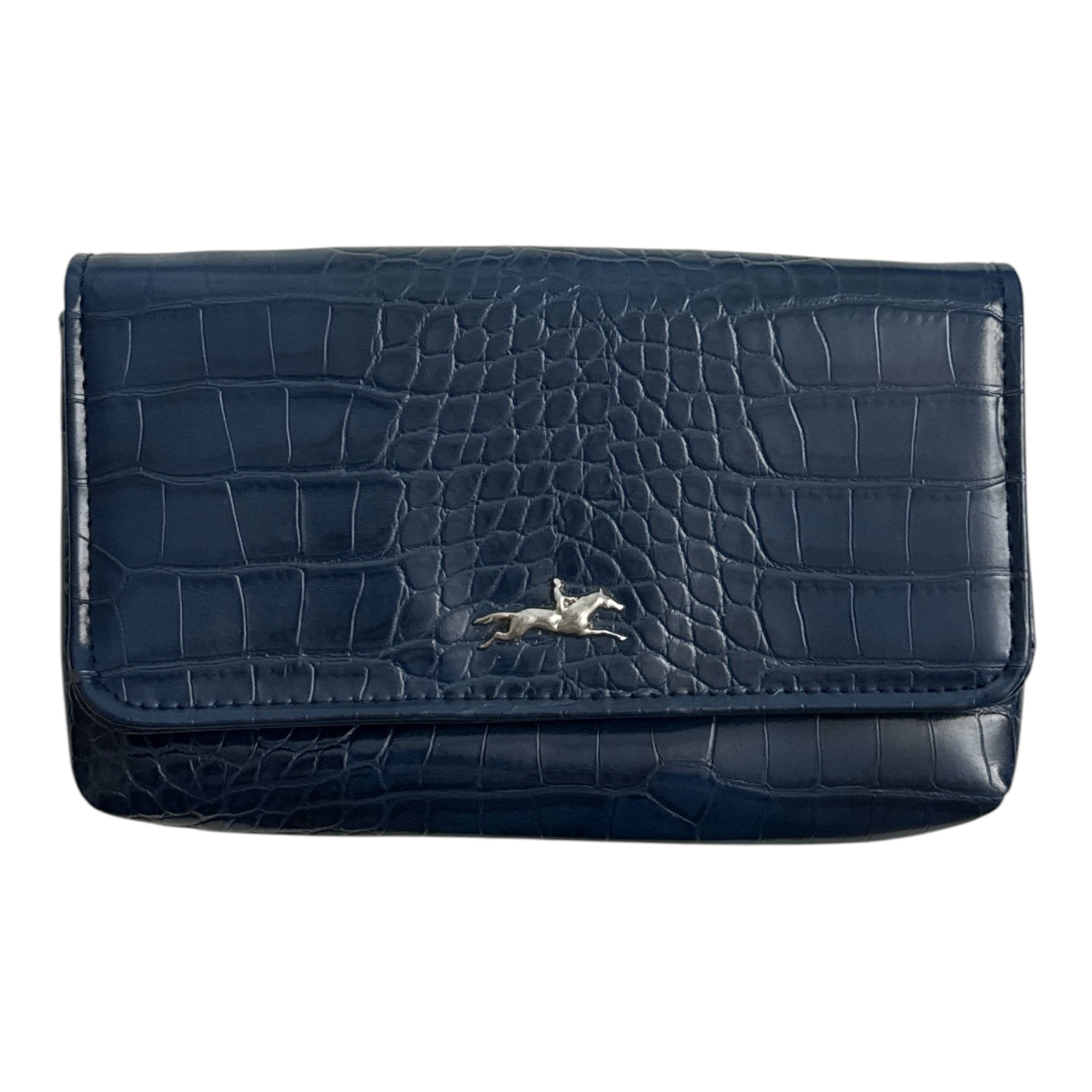 Schockemohle Belt Bag - Blue Croc Embossed