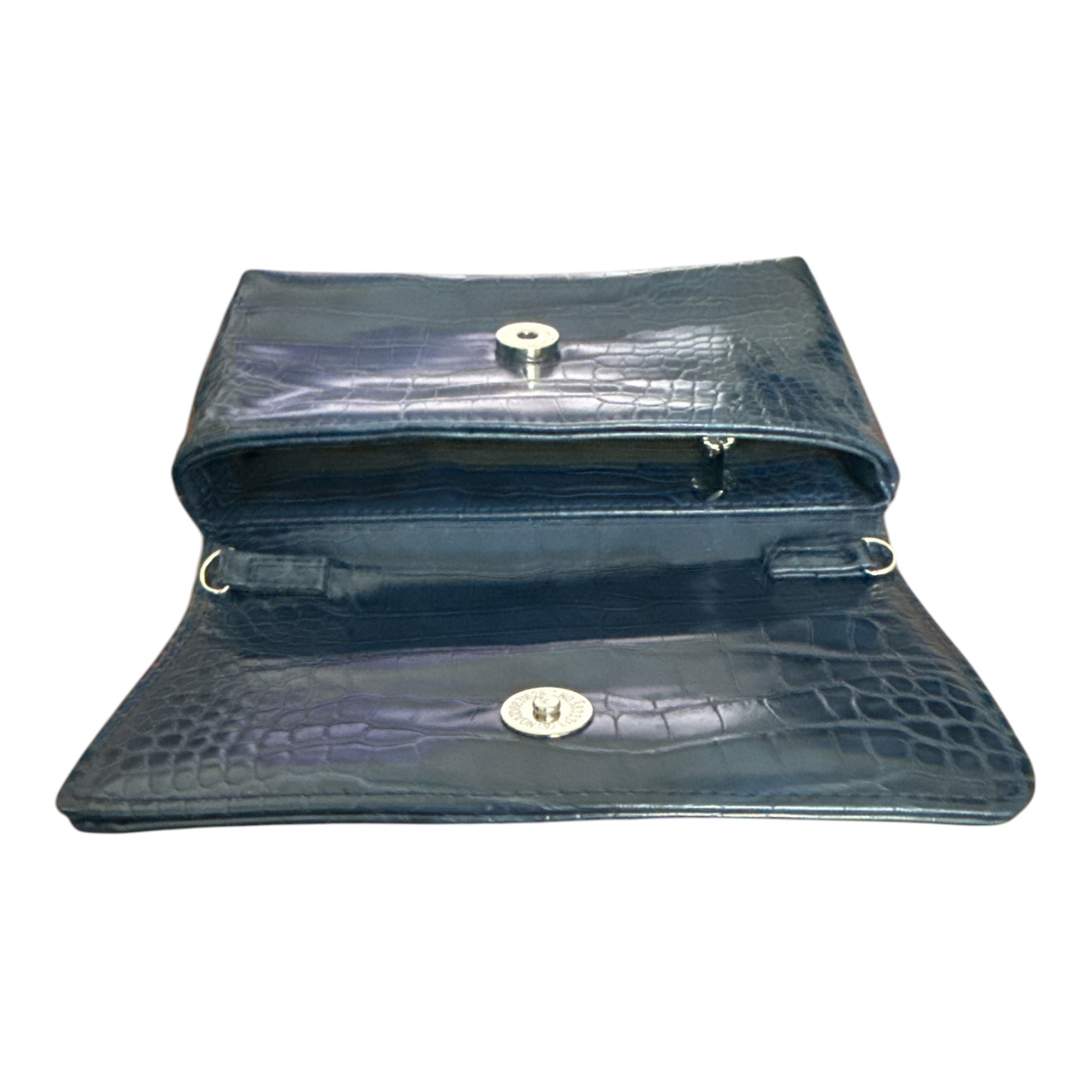Schockemohle Belt Bag - Blue Croc Embossed