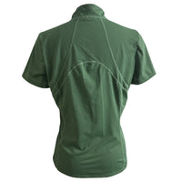 LeMieux Mia Mesh Short Sleeve Shirt - Hunter Green / Size US 8 (EU 40)