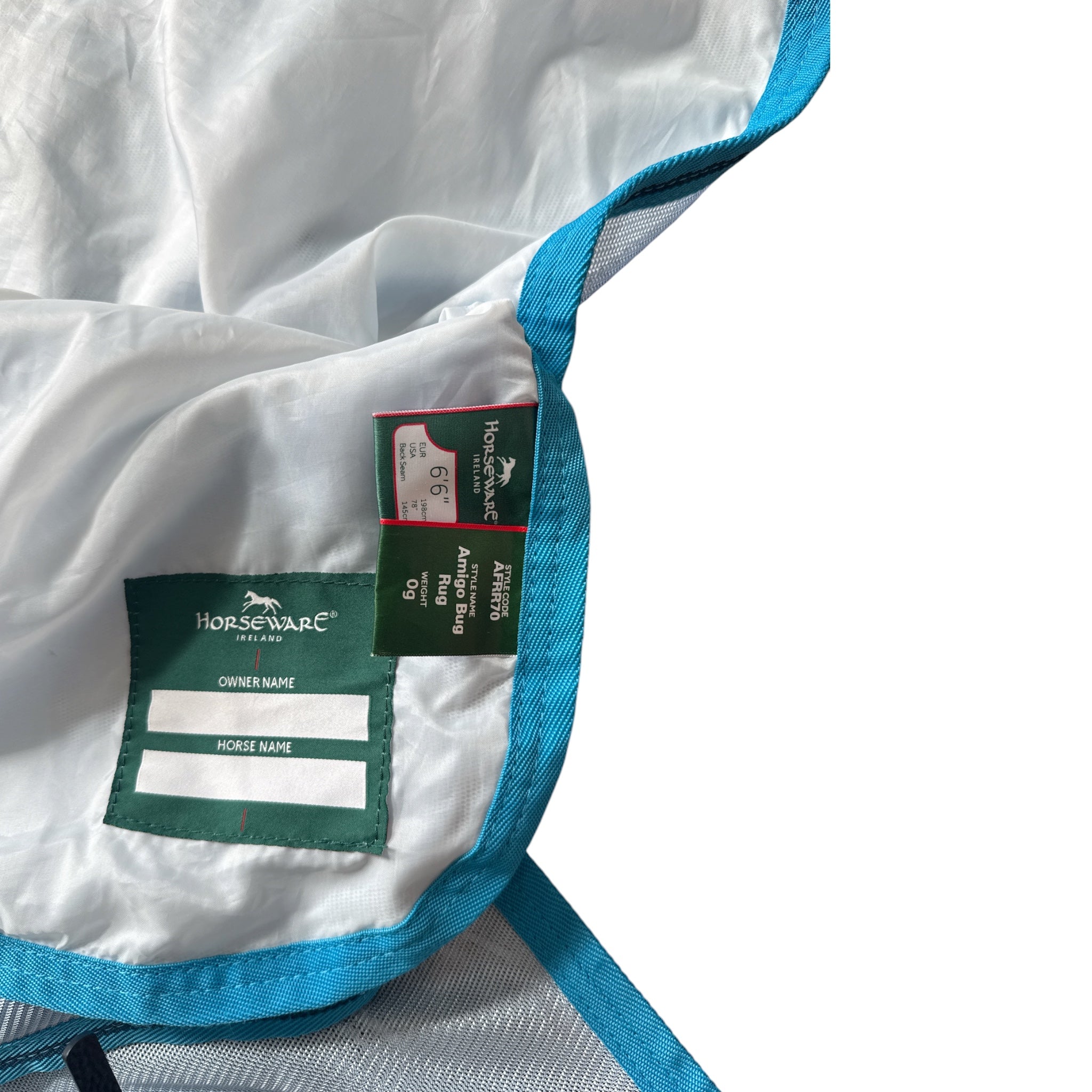 Horseware Amigo Bug Rug Fly Sheet - Blue / Size 78"