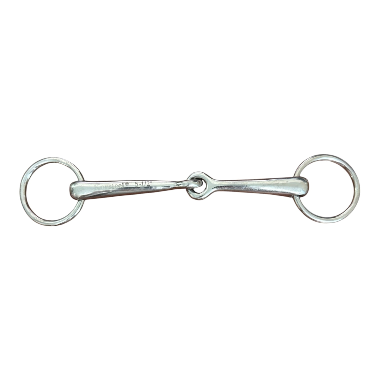 Korsteel Solid Mouth Jointed Loose Ring Snaffle Bit - 5 1/2"
