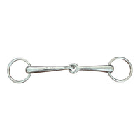 Korsteel Solid Mouth Jointed Loose Ring Snaffle Bit - 5 1/2"