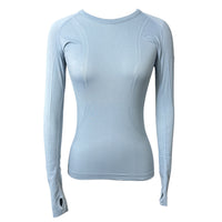 TKEQ Kennedy Seamless Long Sleeve Shirt - Light Blue  Size XS/S