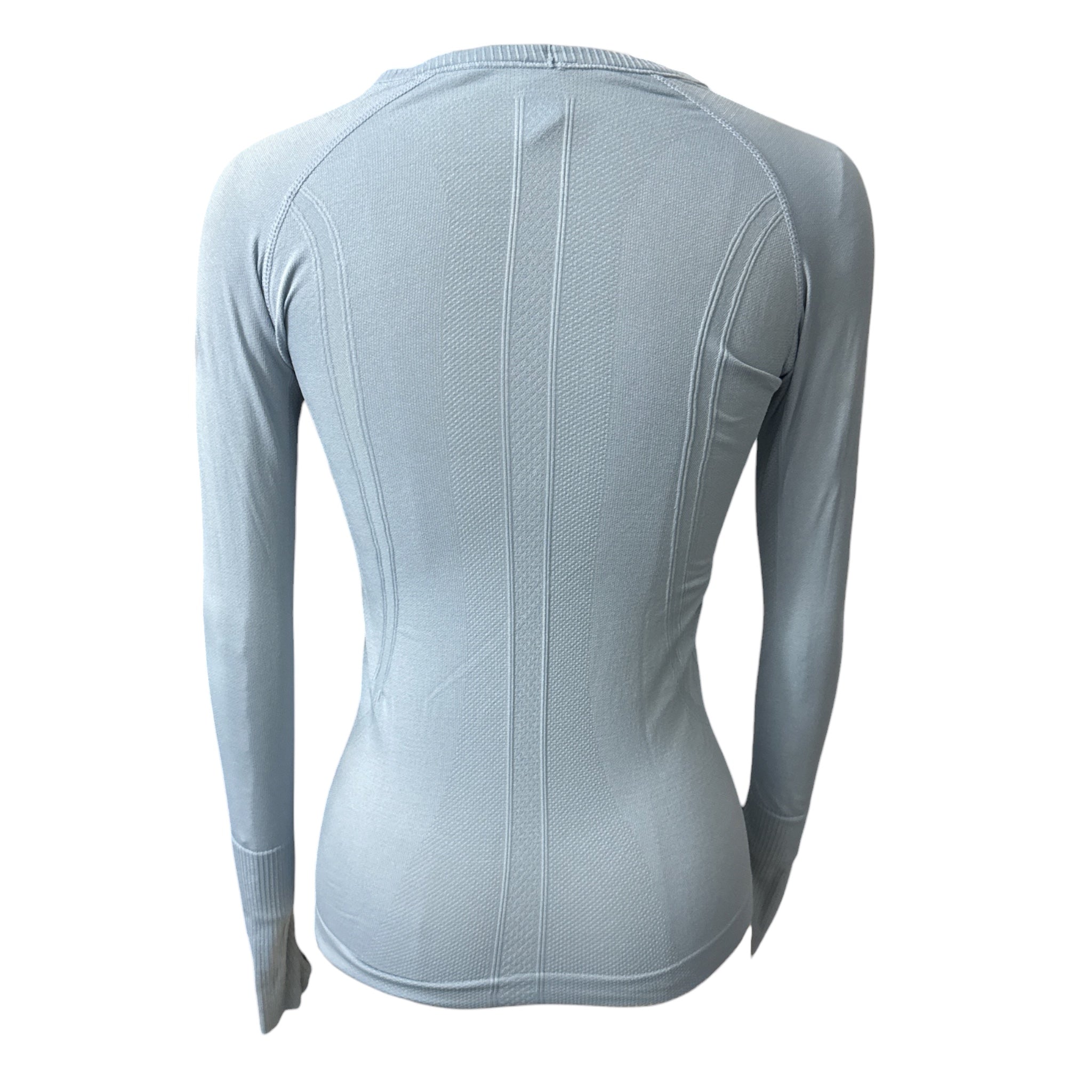 TKEQ Kennedy Seamless Long Sleeve Shirt - Light Blue  Size XS/S