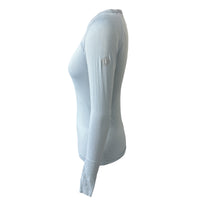TKEQ Kennedy Seamless Long Sleeve Shirt - Light Blue  Size XS/S