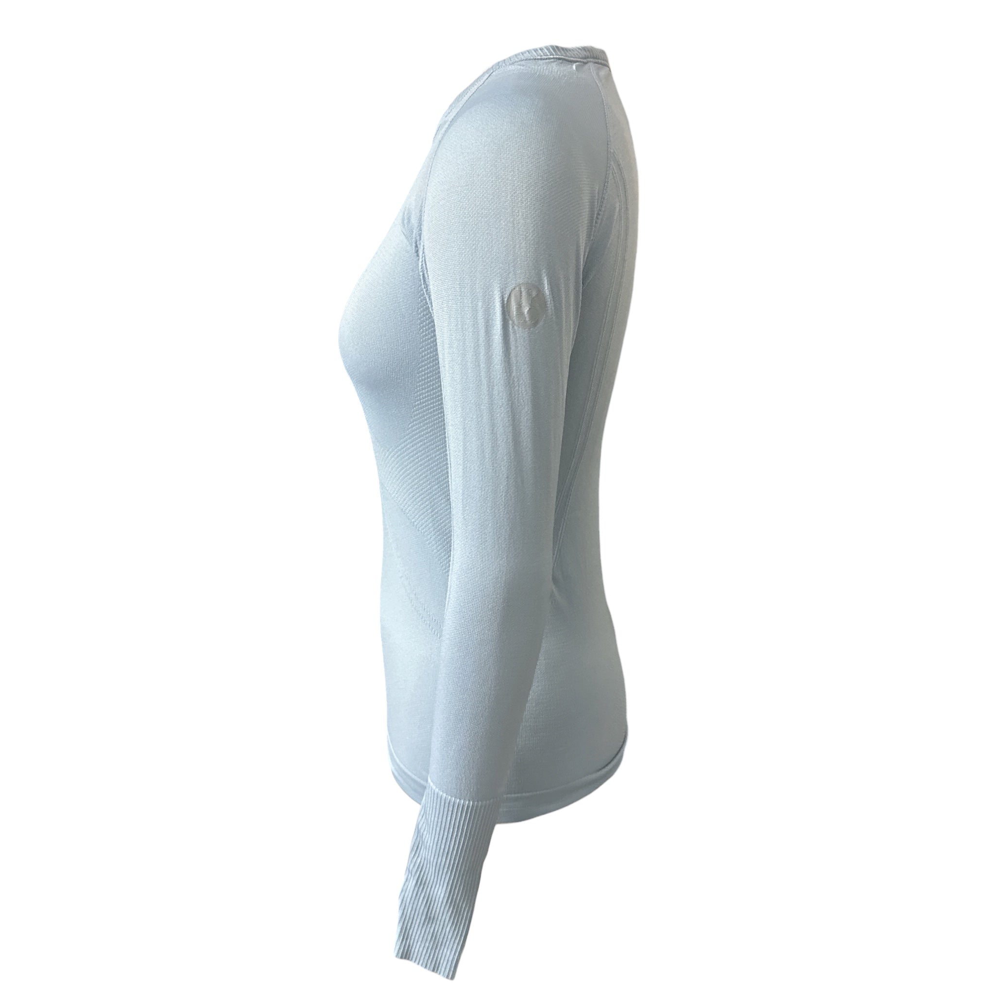 TKEQ Kennedy Seamless Long Sleeve Shirt - Light Blue  Size XS/S