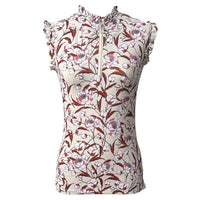 Kastel Denmark Sleeveless Flutter Peony Print - Size XS
