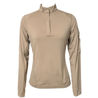 Montar MoZendaya Long Sleeve Training Shirt - Latte Tan / Size Small