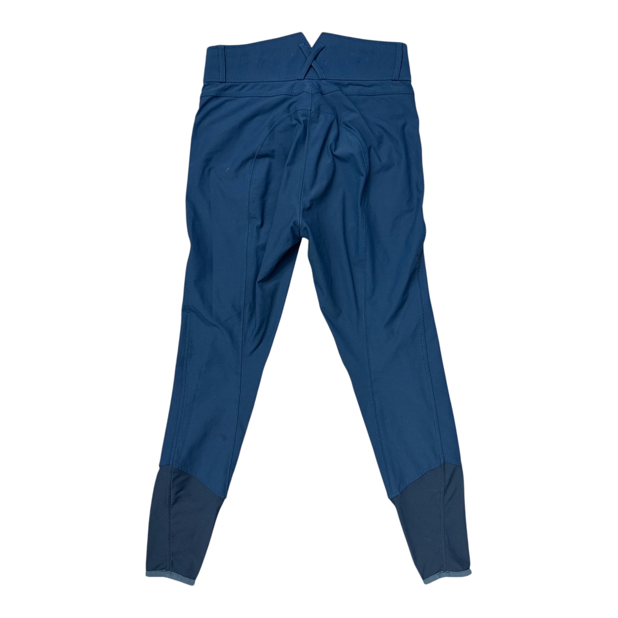 Horze Angelina Knee Patch Breeches - Blue / Size US 24