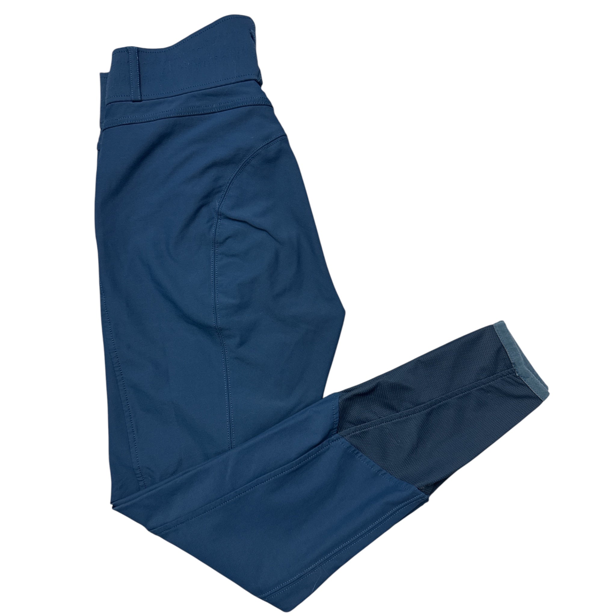 Horze Angelina Knee Patch Breeches - Blue / Size US 24