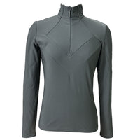 Fair Play Women's Fleece Quarter Zip Top - Grey / Size Small