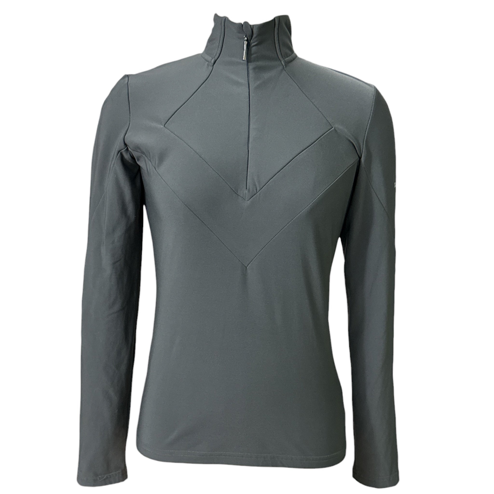 Fair Play Women's Fleece Quarter Zip Top - Grey / Size Small