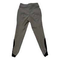 Cavalleria Toscana Women's Knee Grip Breeches -Medium Grey / Size IT 38 (US 24)