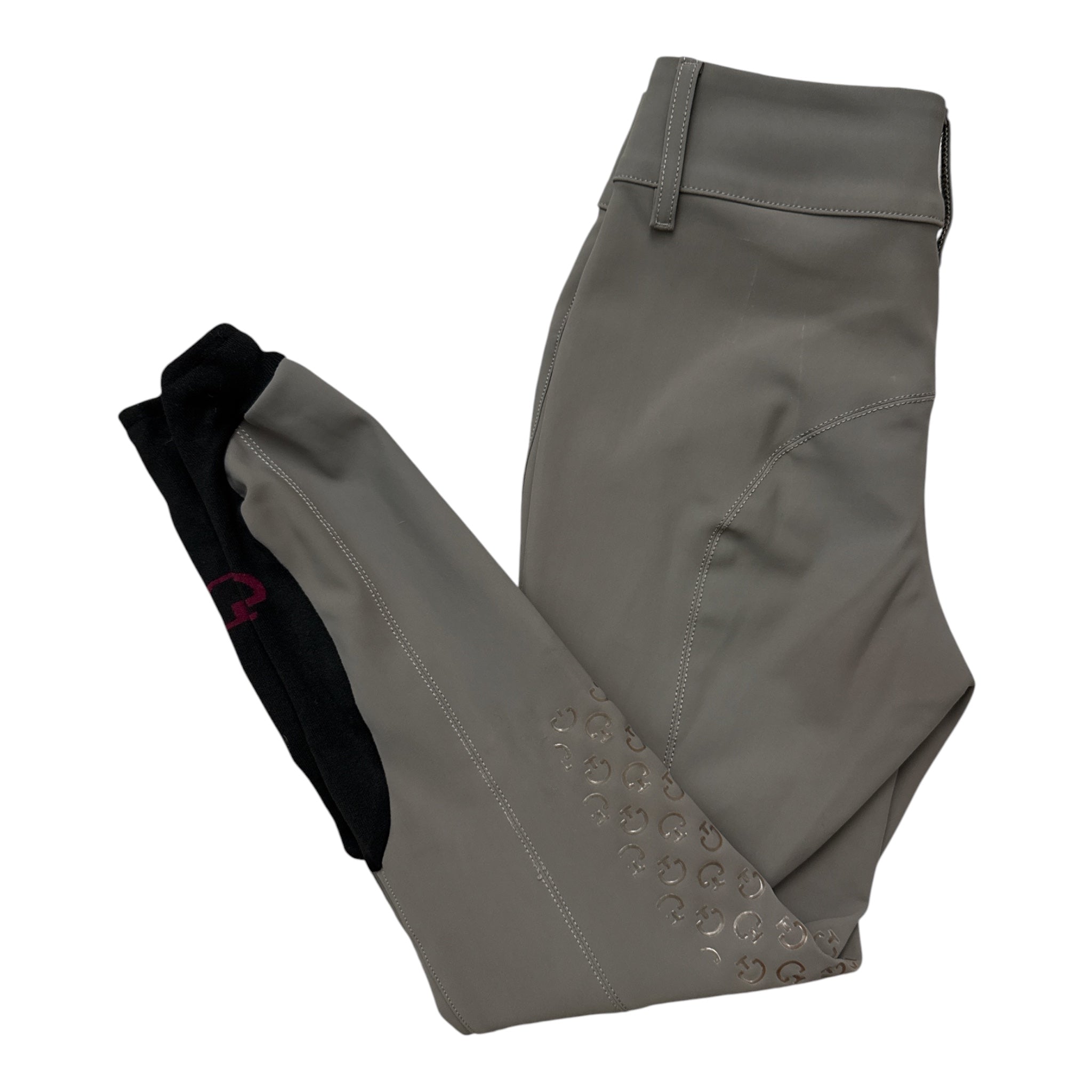 Cavalleria Toscana Women's Knee Grip Breeches -Medium Grey / Size IT 38 (US 24)
