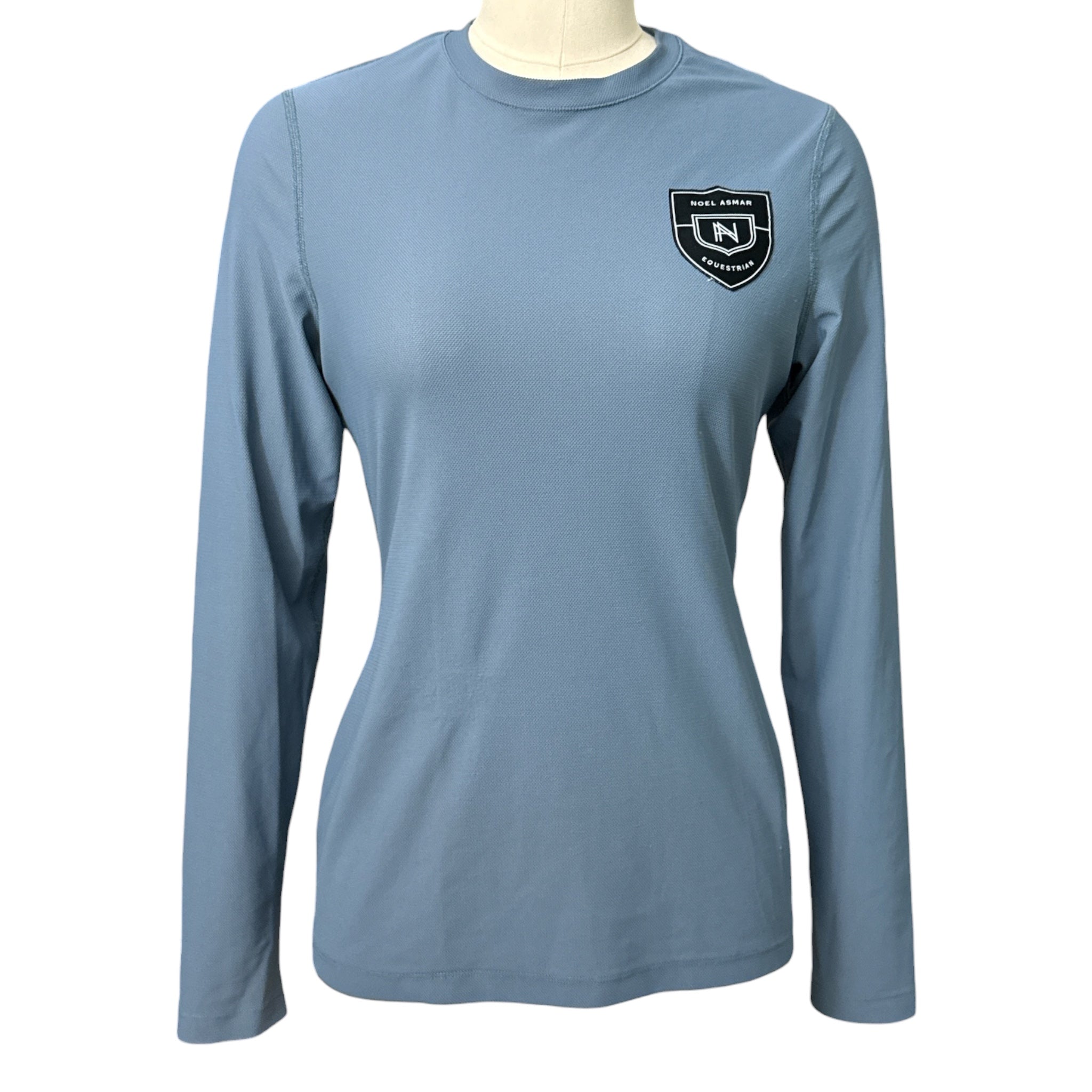 Noel Asmar Newport Mesh Long Sleeve Shirt - Slate Blue / Size Small
