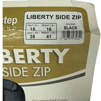 Tredstep Liberty Side Zip Half Chap Black Unisex - Black Size Calf 15 / Height 16