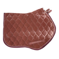 Harrison Howard Velvet Close Contact Saddle Pad - Salmon Pink  NEW