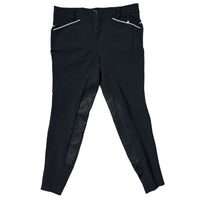 For Horses “Pat” Push Up Breeches - Black / Size IT 46 (US 34)