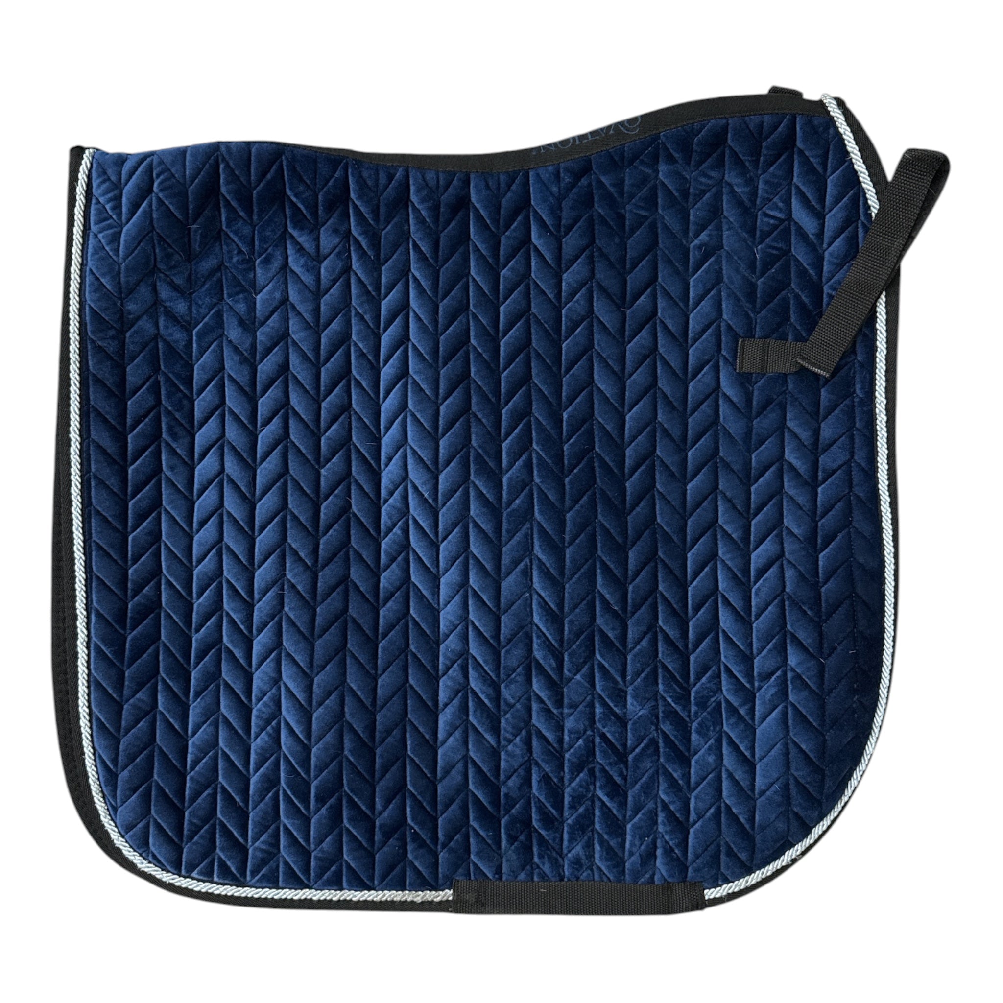 Ovation Elegance Velvet Dressage Saddle Pad - Blue / One Size