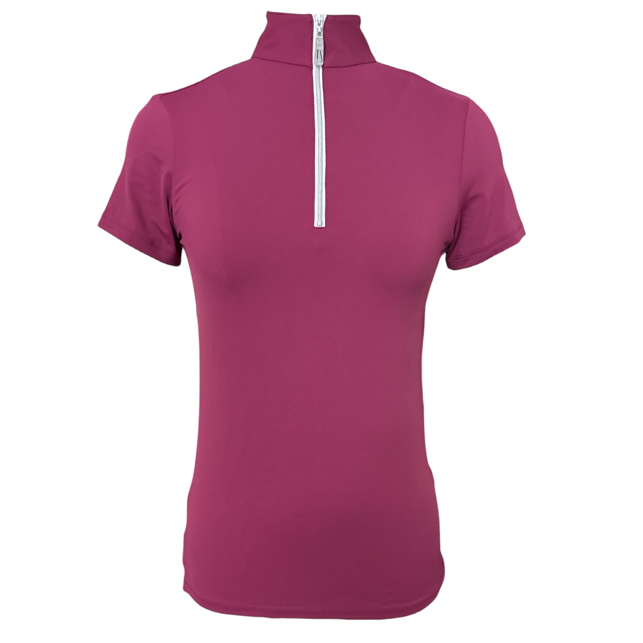 The Tailored Sportsman Short Sleeve Sun Shirt -Magenta/ Size XS
