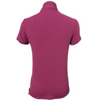 The Tailored Sportsman Short Sleeve Sun Shirt -Magenta/ Size XS