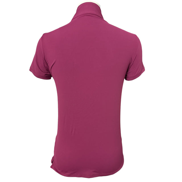 The Tailored Sportsman Short Sleeve Sun Shirt -Magenta/ Size XS