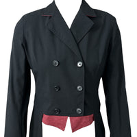 Charles Ancona Women's Shadbelly - Black with Burgundy Suede / Size US 6