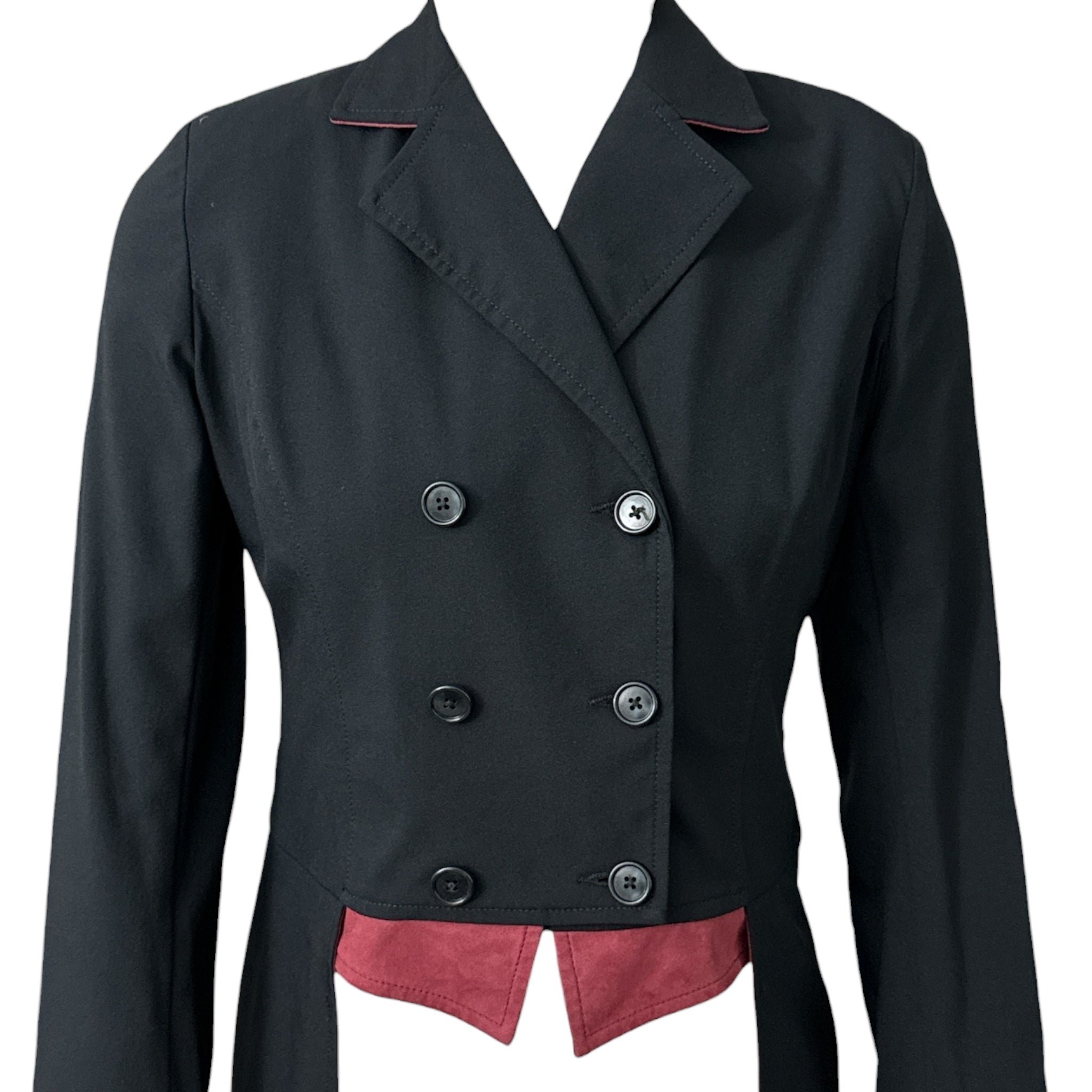 Charles Ancona Women's Shadbelly - Black with Burgundy Suede / Size US 6